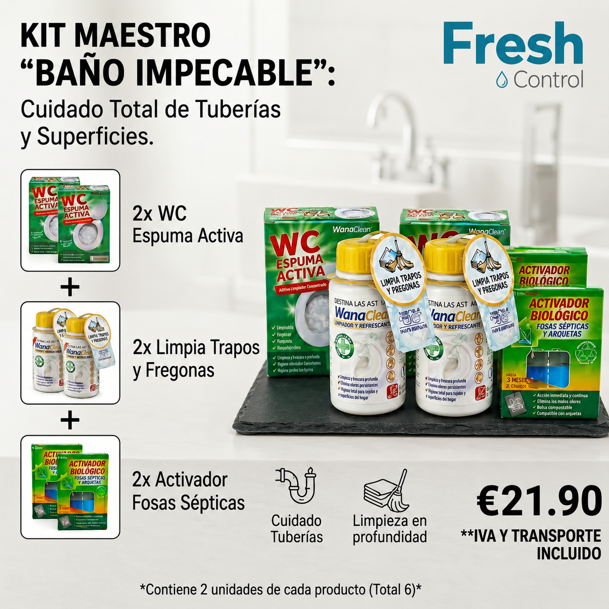 Kit Maestro "Baño Impecable"