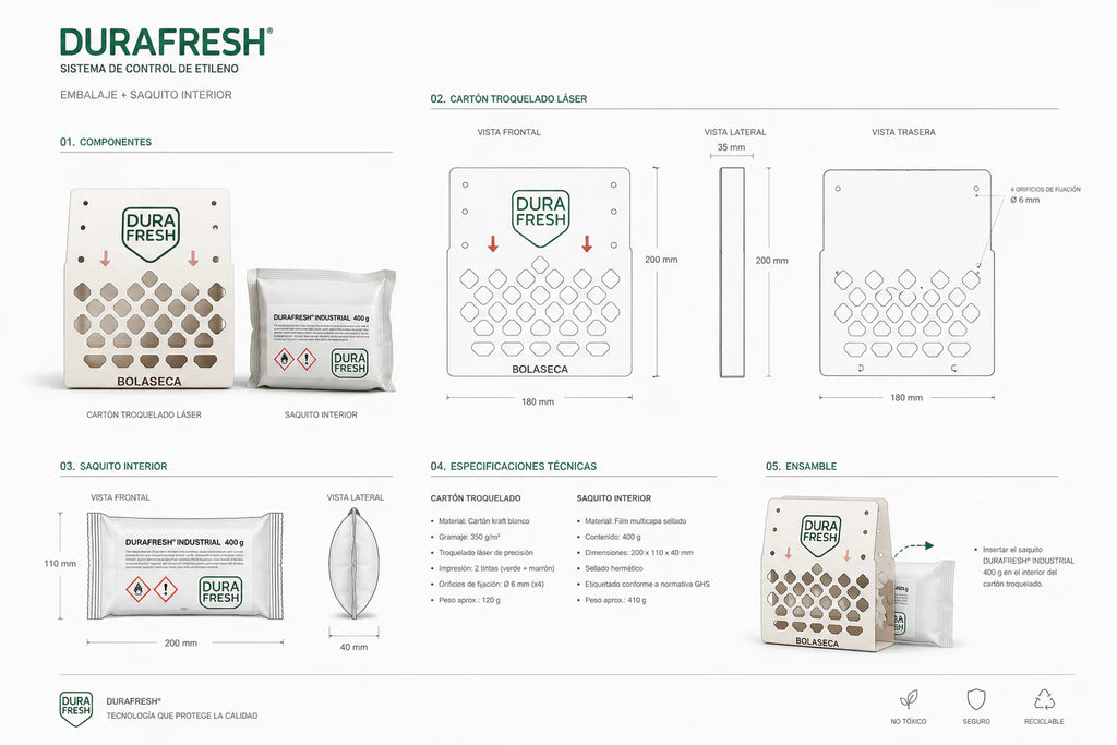 DURAFRESH INDUSTRIAL ABSORBE ETILENO 450GR