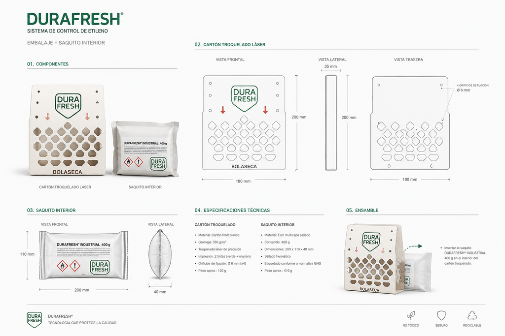 DURAFRESH INDUSTRIAL ABSORBE ETILENO 450GR