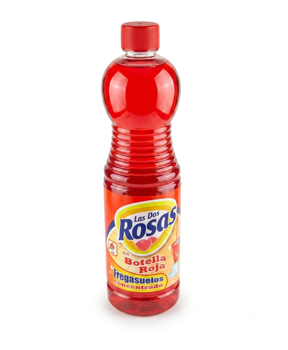 FREGASUELOS 1L BOTELLA ROJA CONCENTRADO LAS DOS ROSAS