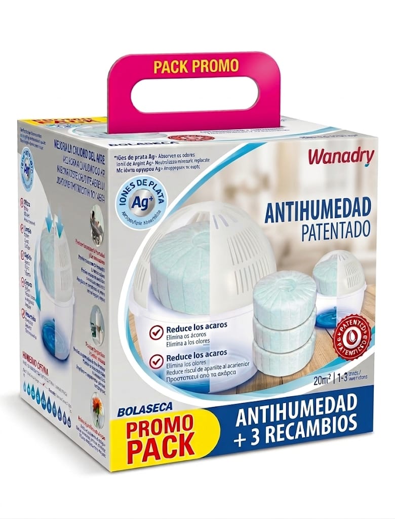 Wanadry Antihumedad Pack Aparato + 3 Recambios