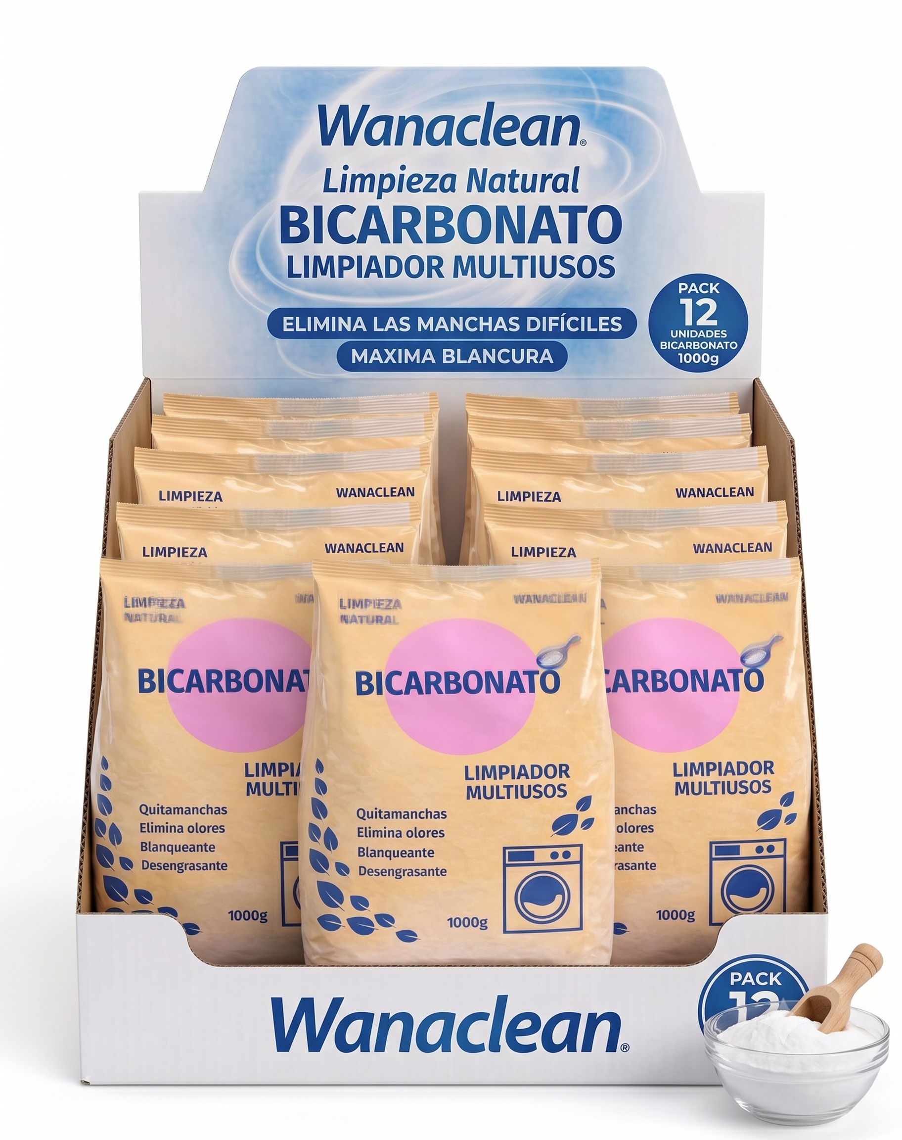 BICARBONATO 12 UNIDADES 1K WANACLEAN