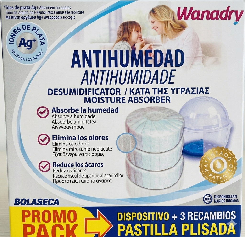 Wanadry Antihumedad Pack Aparato + 3 Recambios