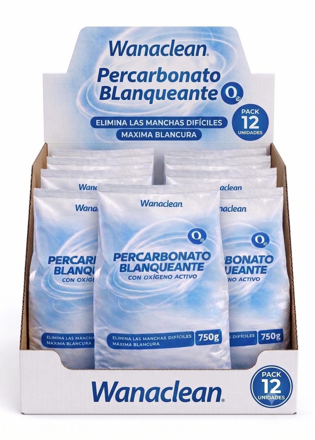 PERCARBONATO 12 UDS 750GR WANACLEAN