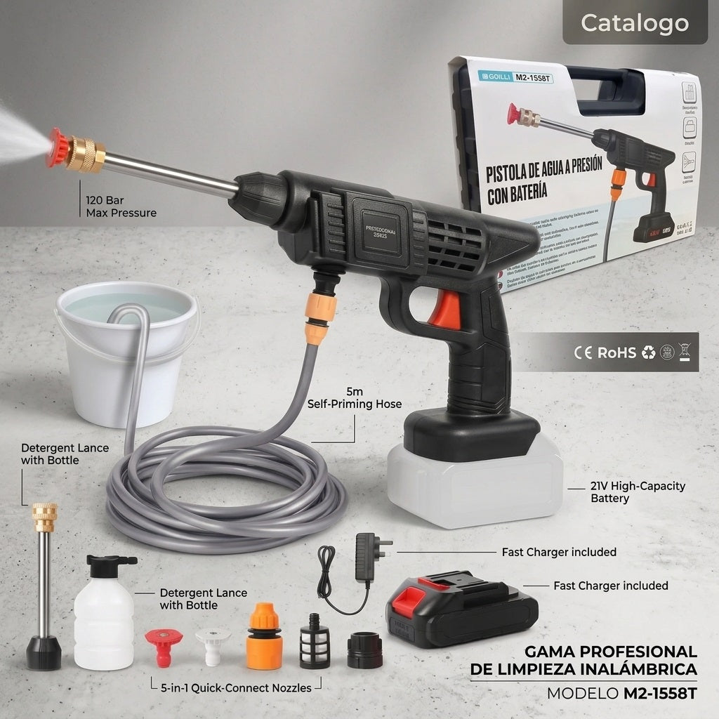 PISTOLA PRESION AGUA CUBO HORECA