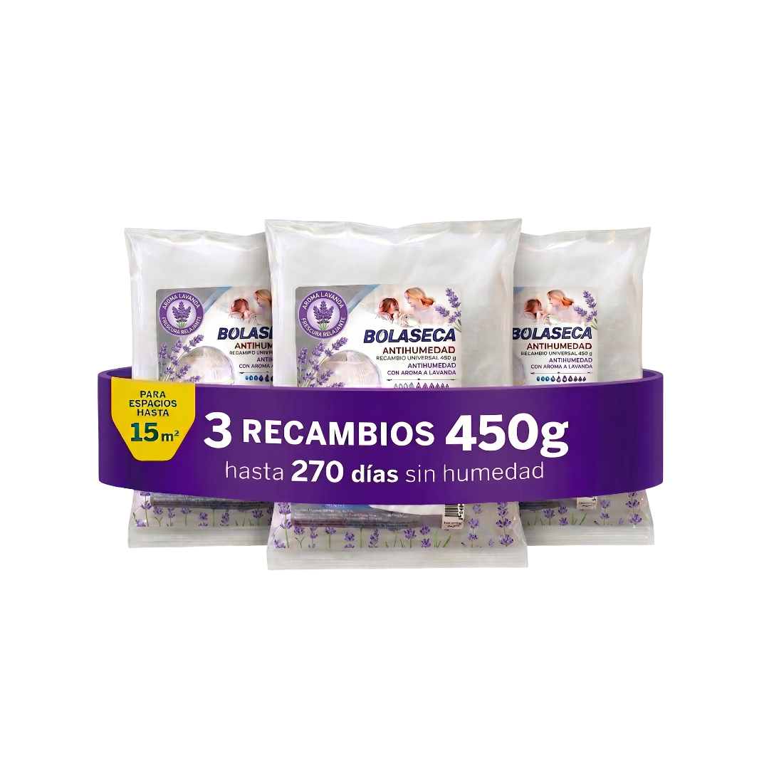 PACK 3 RECAMBIOS 450GR LAVANDA WANADRY